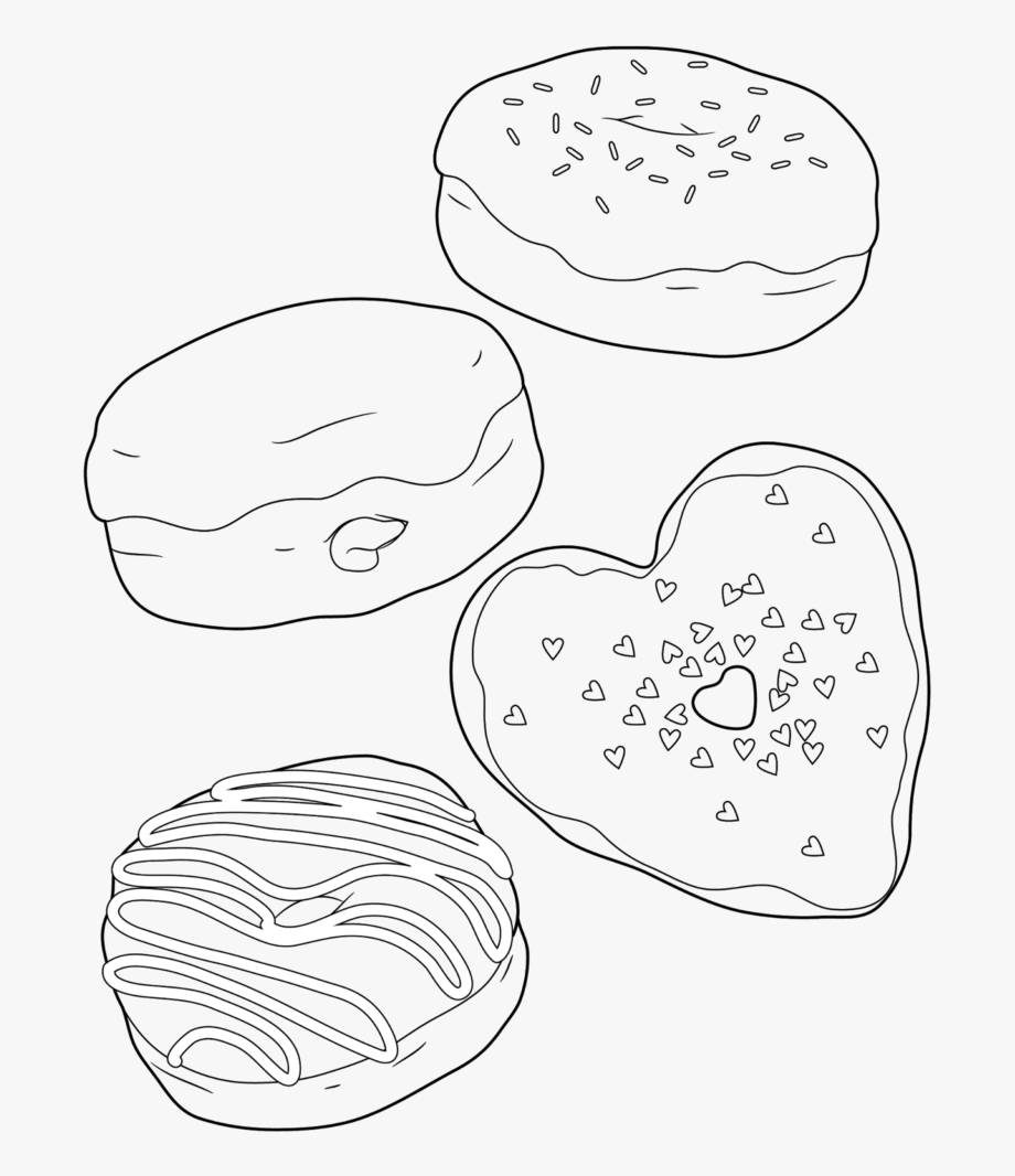 Cool Donut 23 Coloring Page