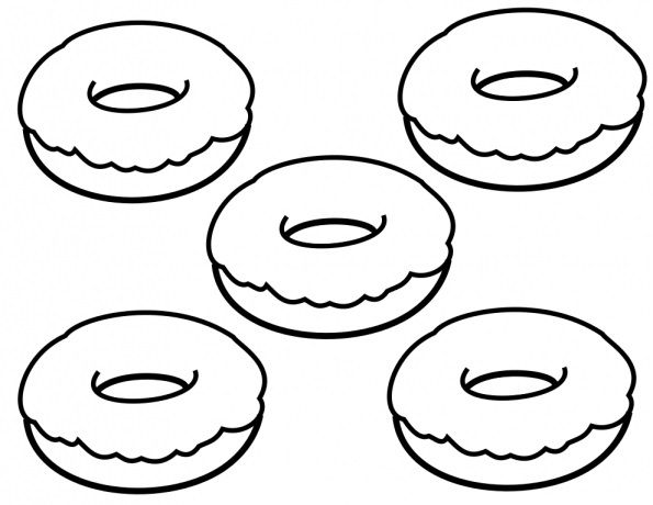 Donut 24 Cool Coloring Page