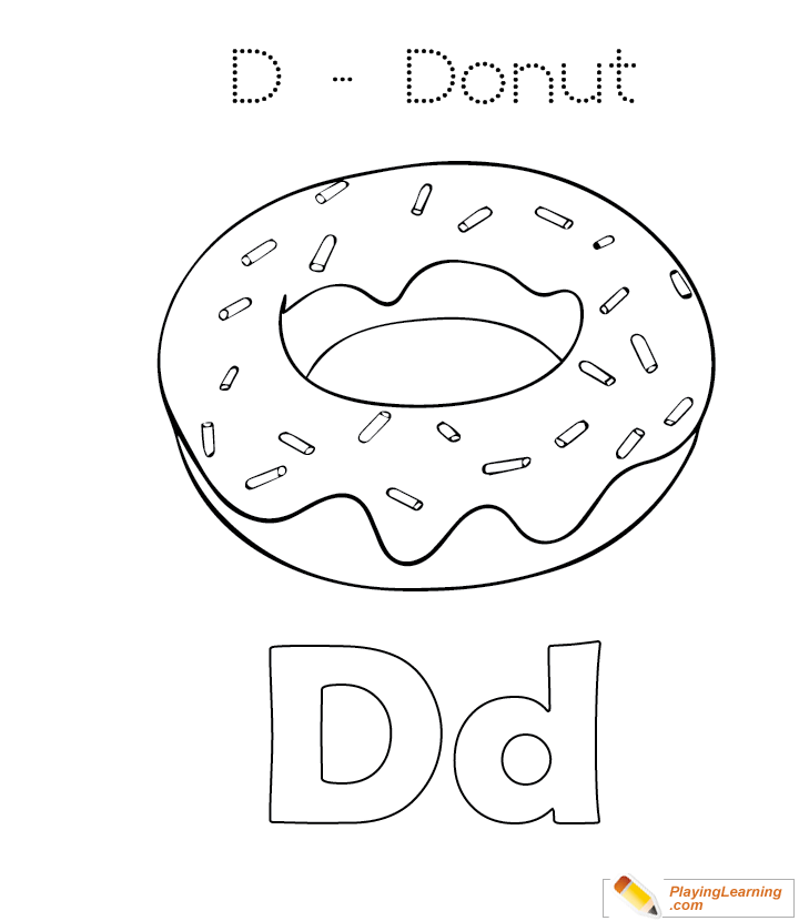 Donut 26 Cool Coloring Page