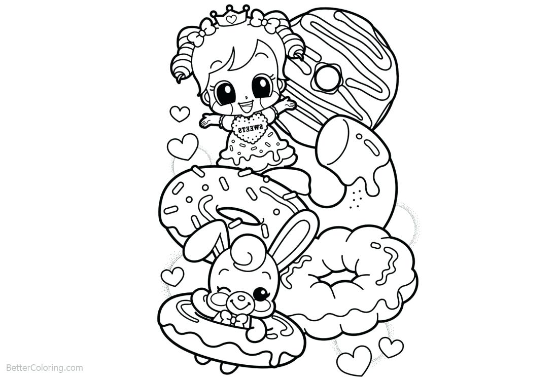 Donut 29 For Kids Coloring Page