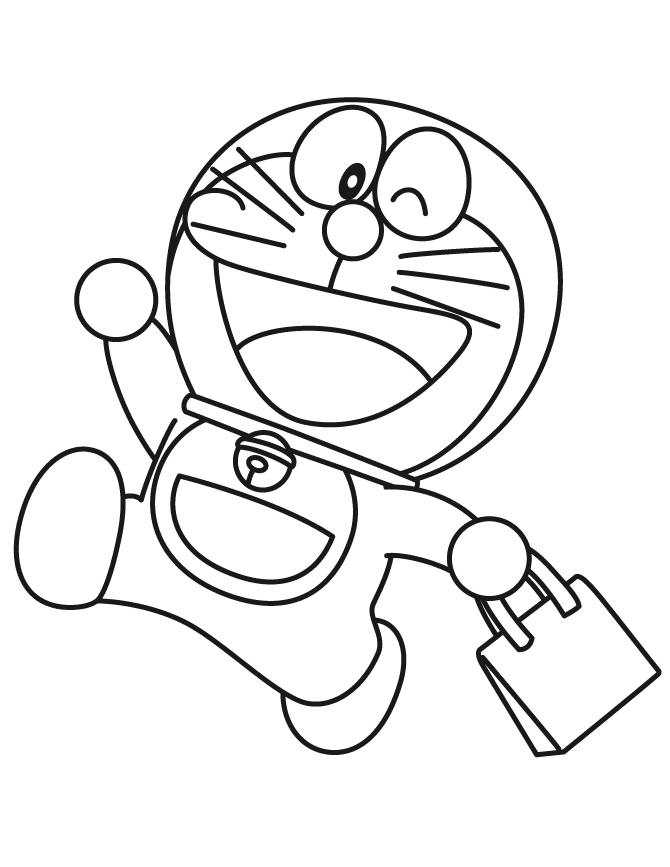 Doraemon 12 For Kids Coloring Page