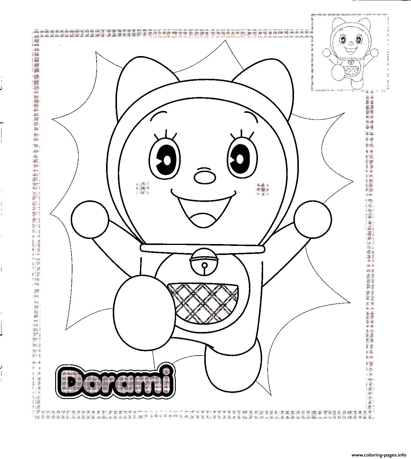 Doraemon 13 Cool Coloring Page