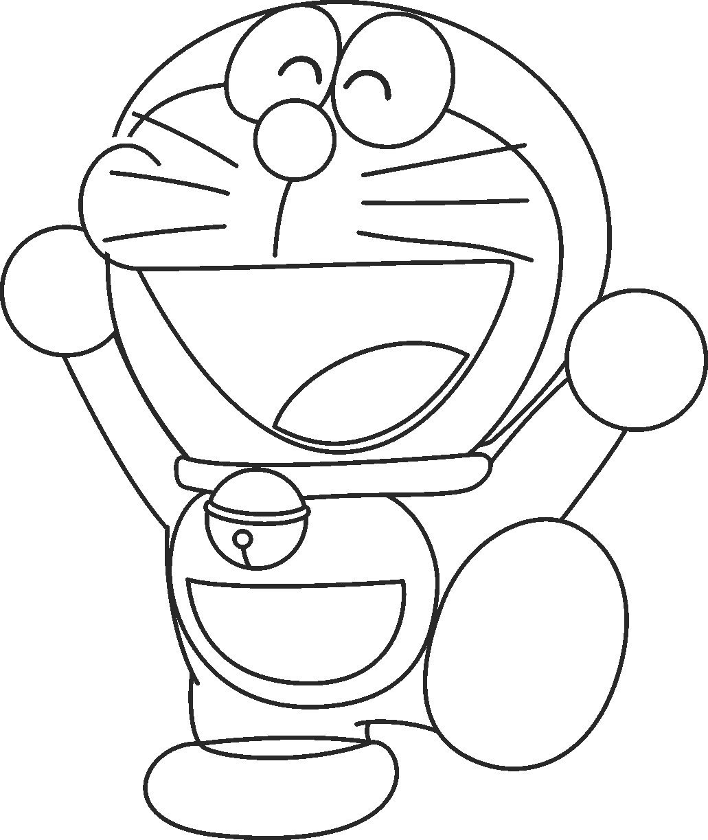 Cool Doraemon 14 Coloring Page
