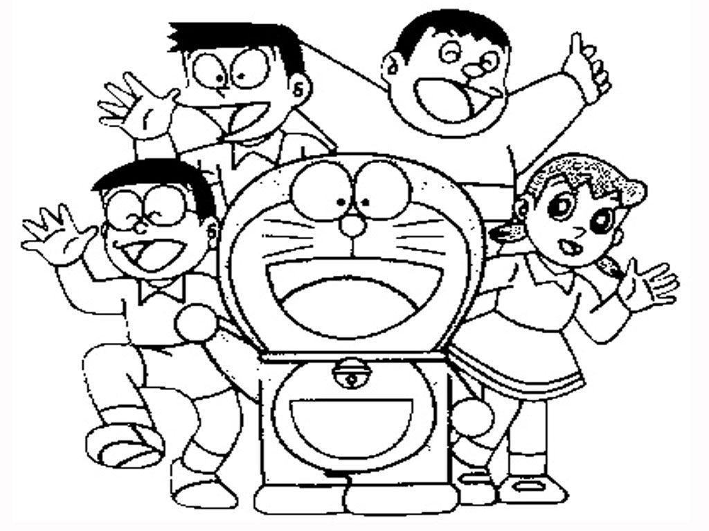 Doraemon 8 For Kids Coloring Page