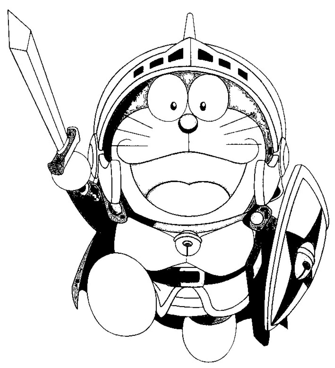 Doraemon 9 Cool Coloring Page
