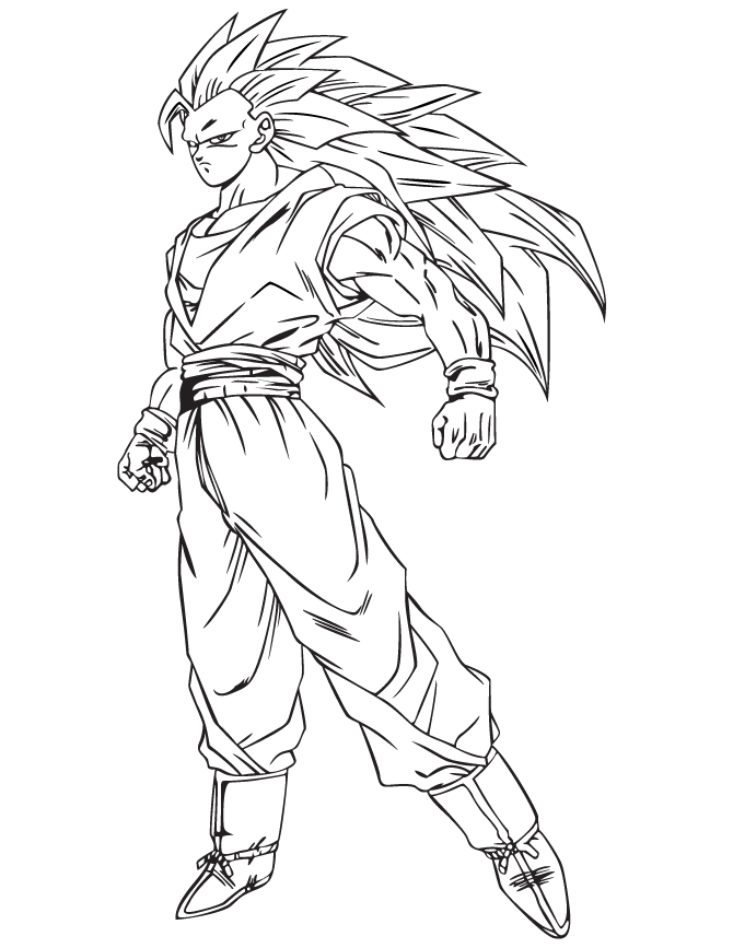 Dragon Ball Z 10 Cool Coloring Page