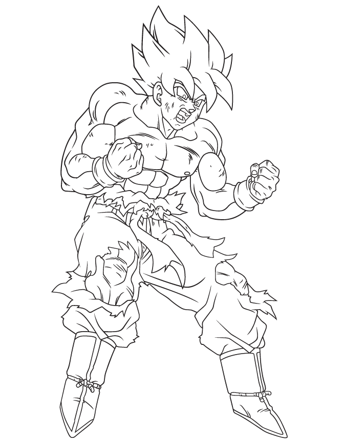 Cool Dragon Ball Z 11 Coloring Page