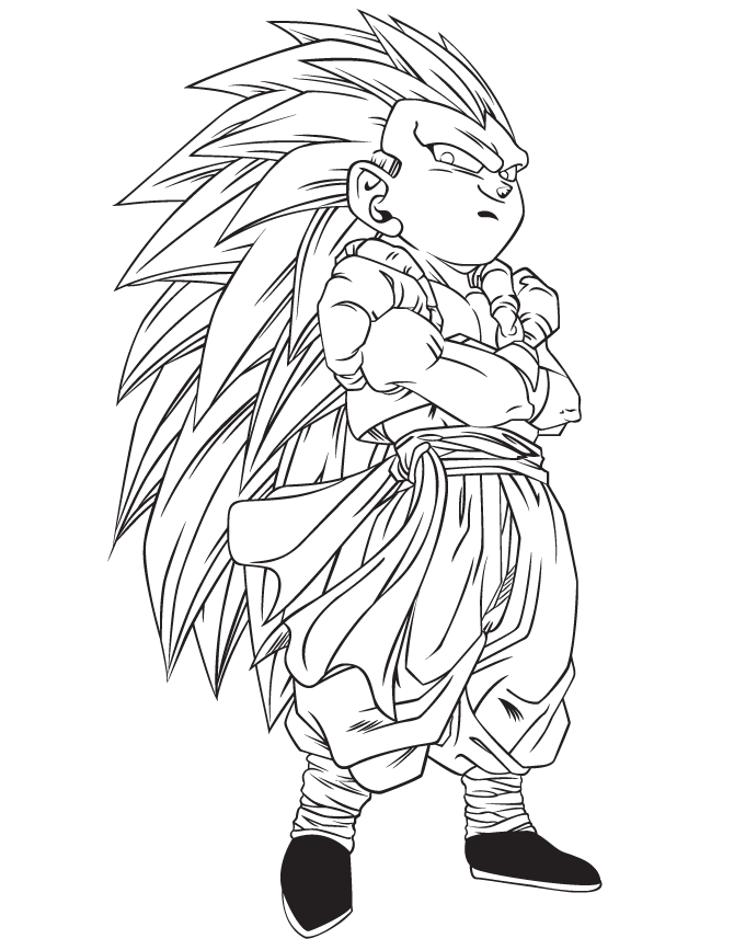 Dragon Ball Z 12 Cool Coloring Page
