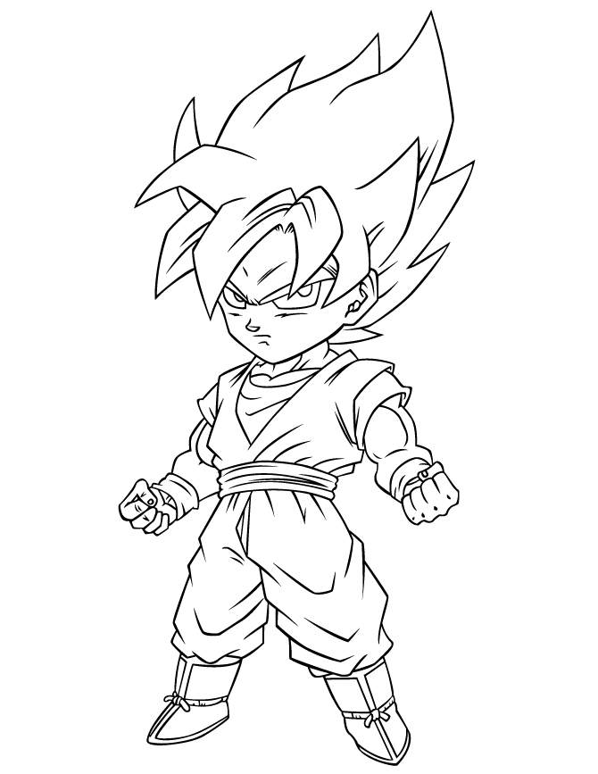 Dragon Ball Z 14 Cool Coloring Page