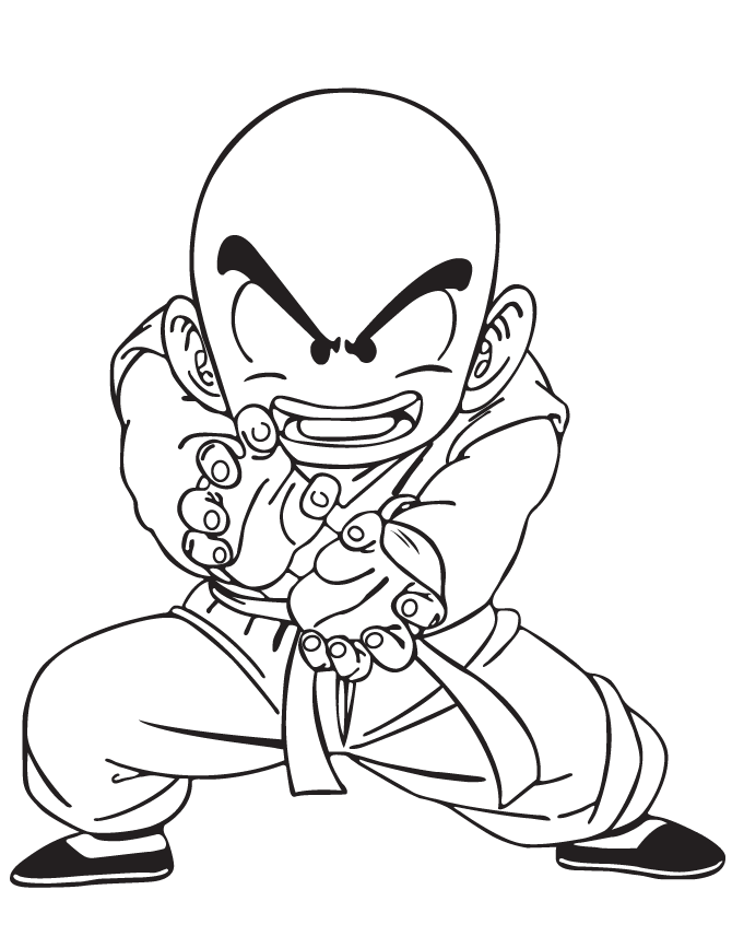 Dragon Ball Z 17 For Kids Coloring Page
