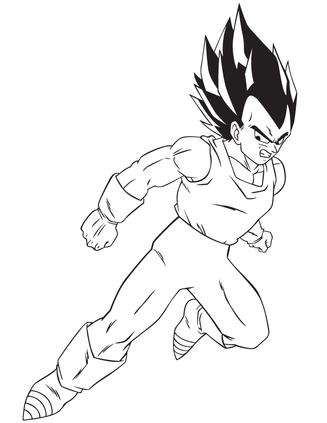 Cool Dragon Ball Z 19 Coloring Page