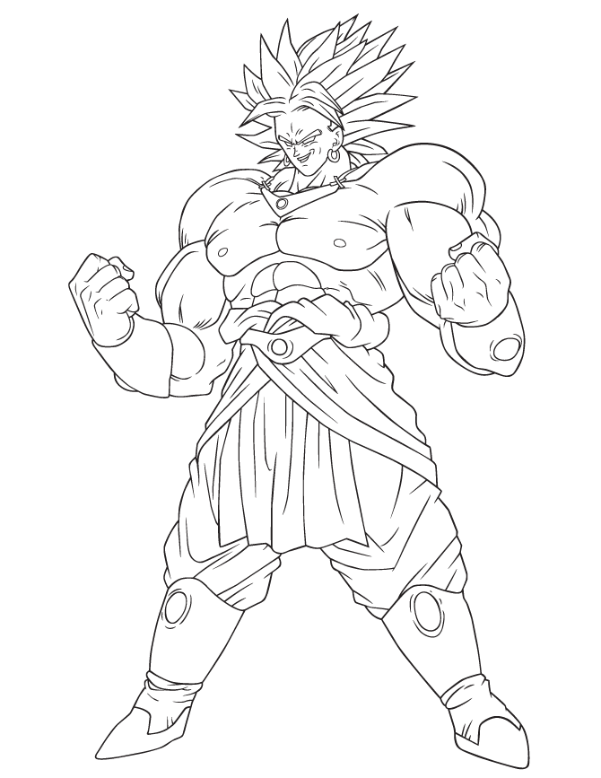 Dragon Ball Z 22 Cool Coloring Page