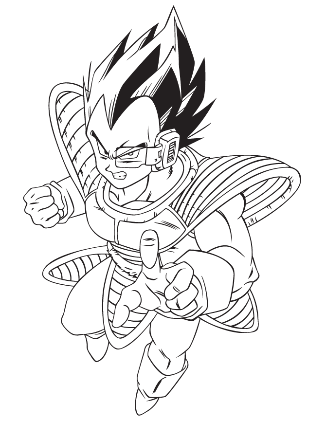 Dragon Ball Z 25 For Kids Coloring Page