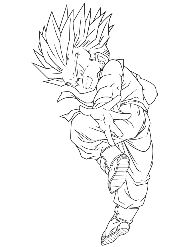 Dragon Ball Z 31 Cool Coloring Page