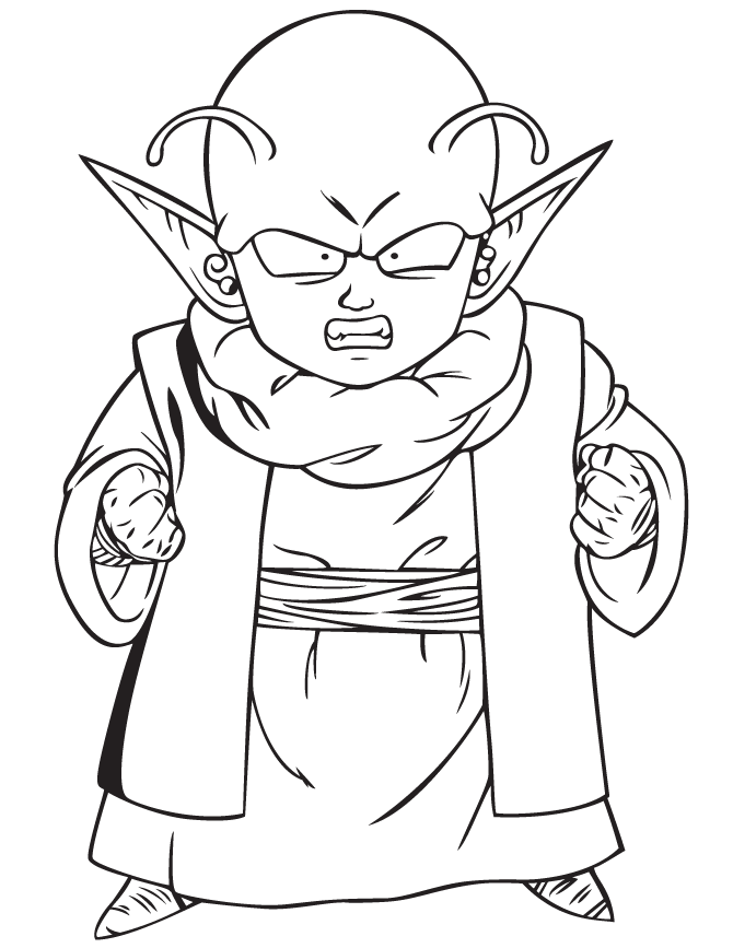 Dragon Ball Z 4 Cool Coloring Page