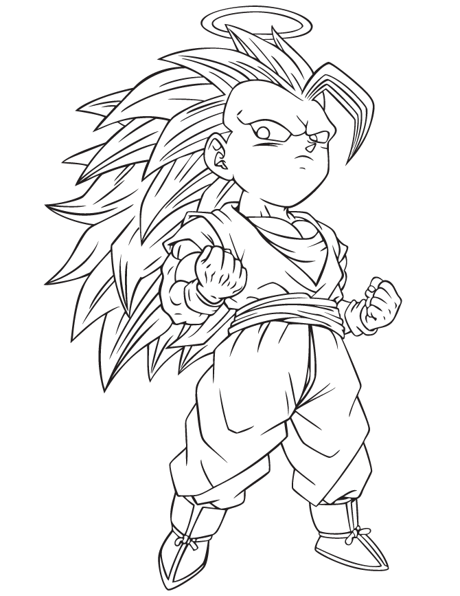 Dragon Ball Z 6 Cool Coloring Page