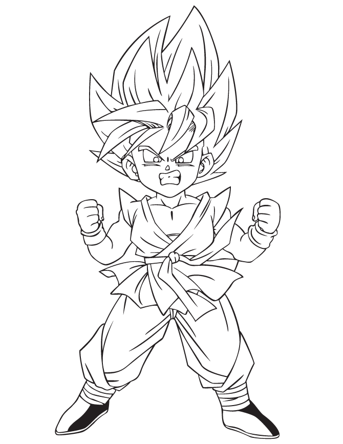 Cool Dragon Ball Z 7 Coloring Page
