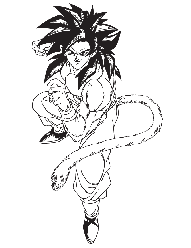 Dragon Ball Z 8 Cool Coloring Page