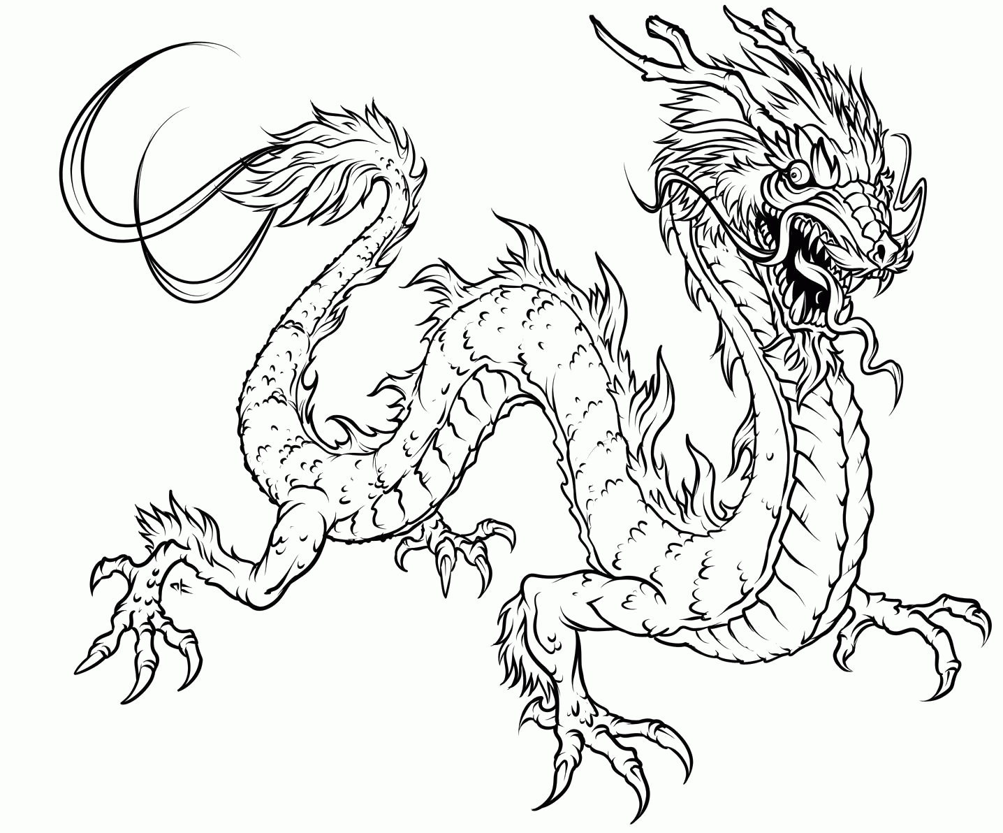 Dragon 10 Cool Coloring Page