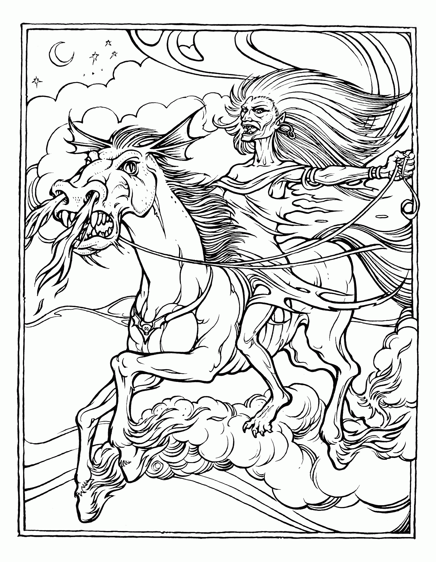 Cool Dragon 13 Coloring Page