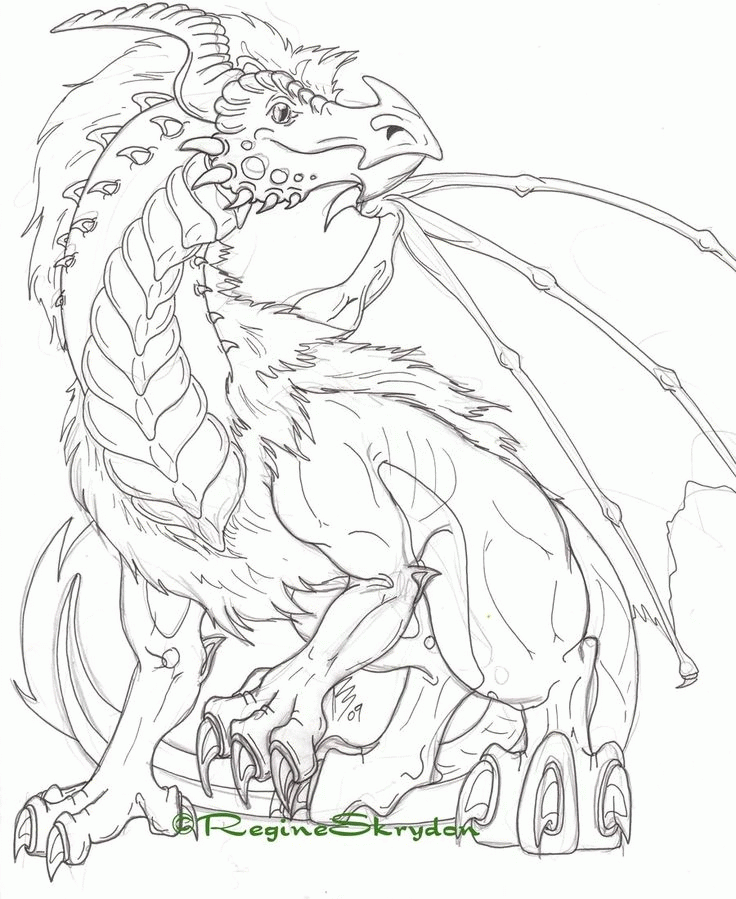 Dragon 16 Cool Coloring Page