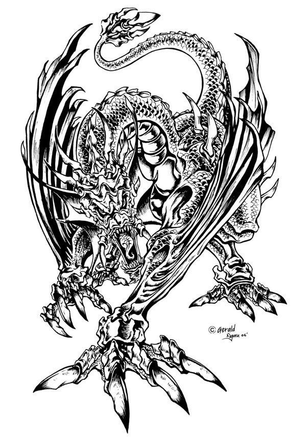 Dragon 2 Cool Coloring Page