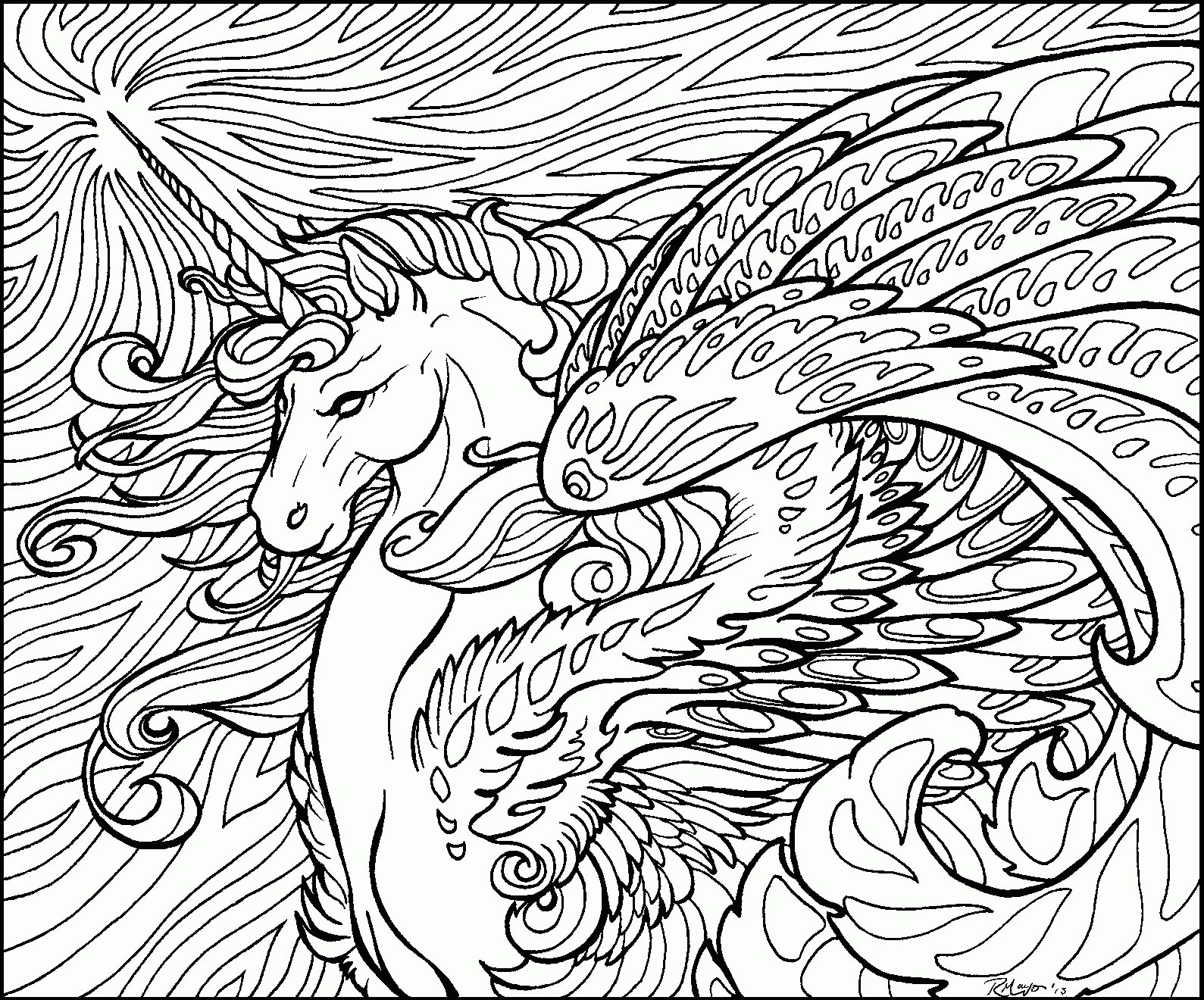 Cool Dragon 21 Coloring Page