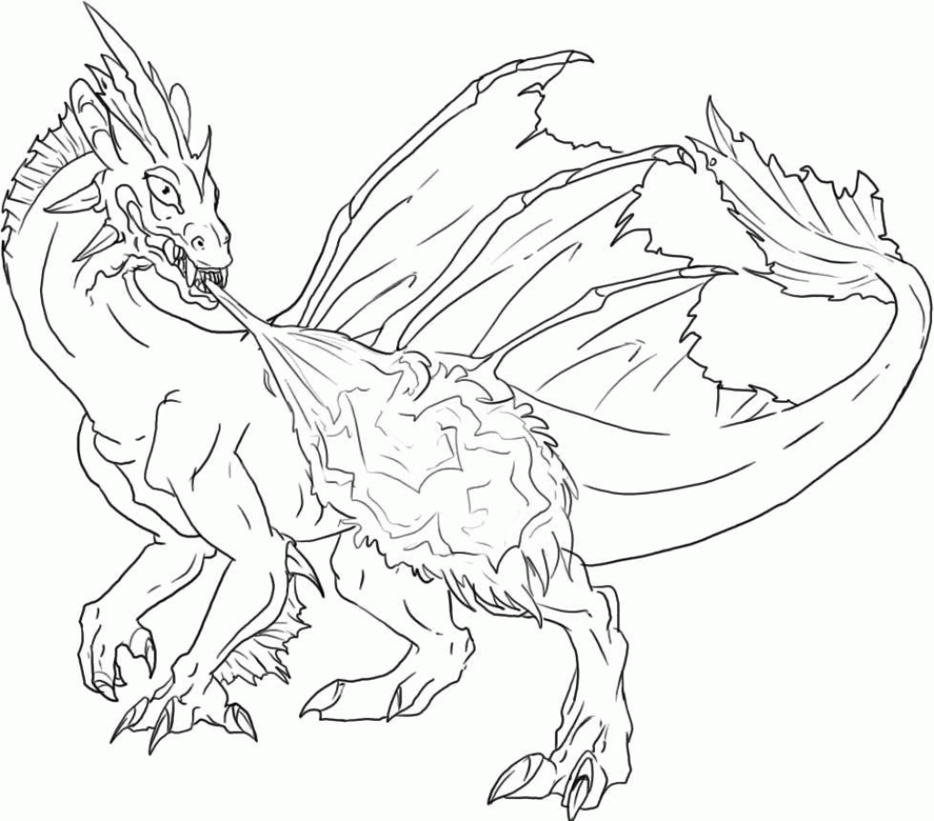 Dragon 27 For Kids Coloring Page