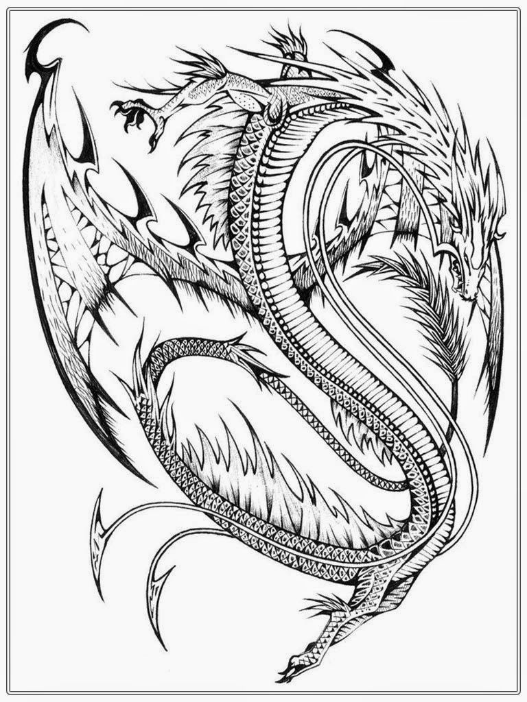 Dragon 8 Cool Coloring Page