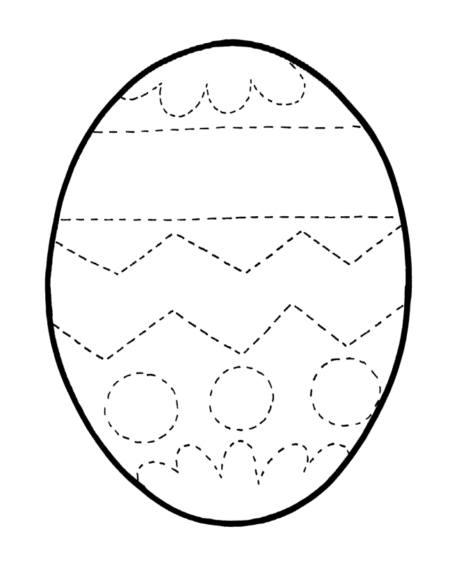 Easter Egg And Some Designs Cool Coloring Page