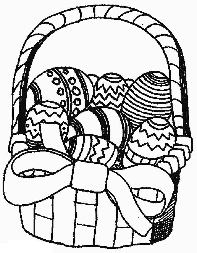Multi Easter Eggs Cool Coloring Page