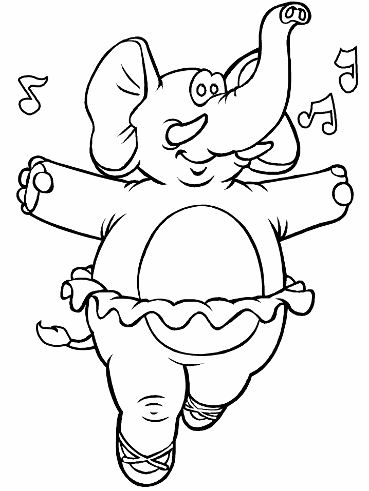Elephant 15 Cool Coloring Page