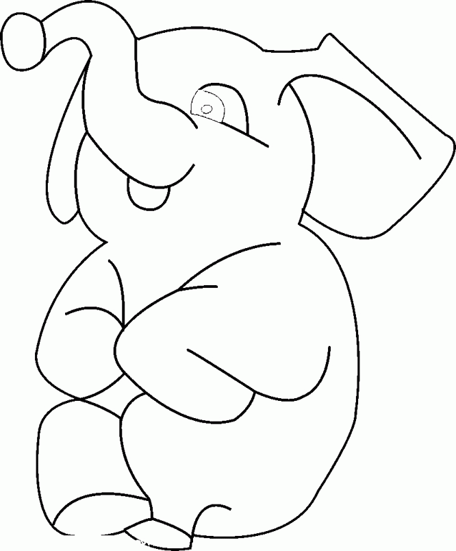 Cool Elephant 20 Coloring Page