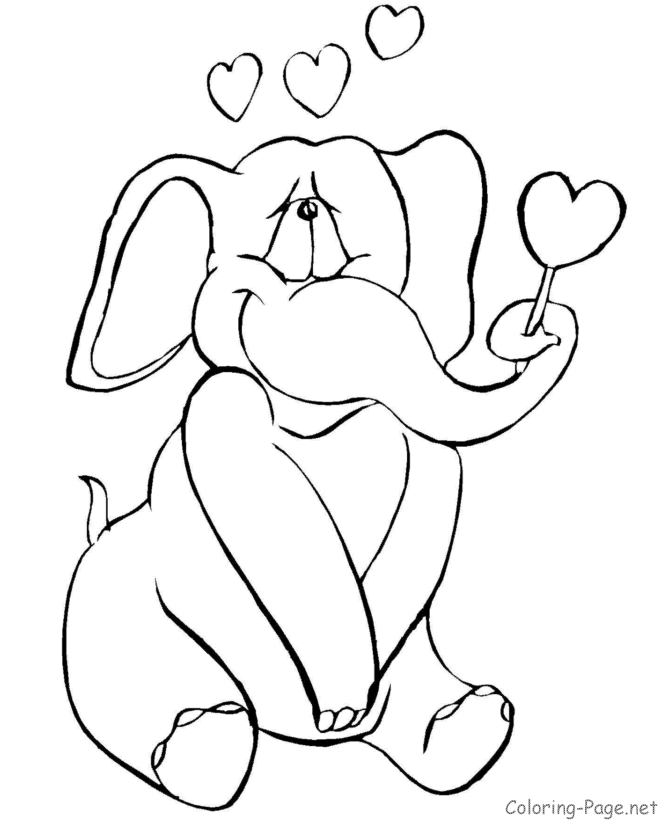 Cool Elephant 32 Coloring Page