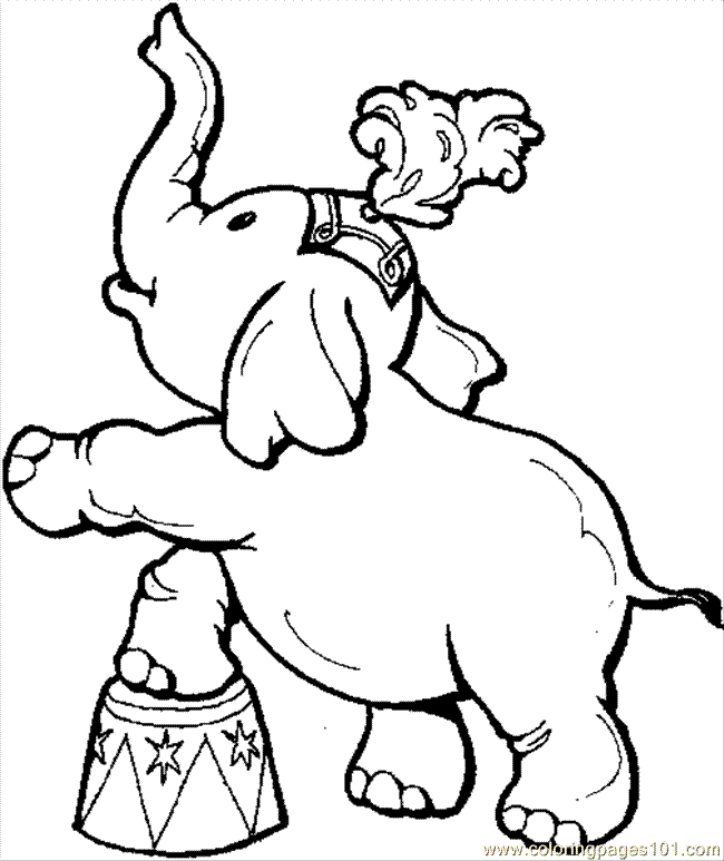 Elephant 7 Cool Coloring Page