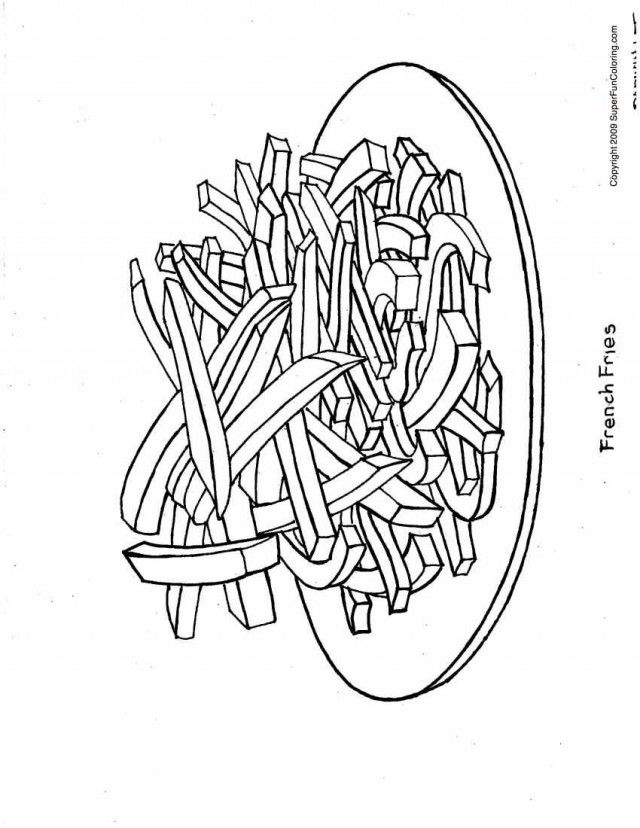 Fast Food 23 For Kids Coloring Page