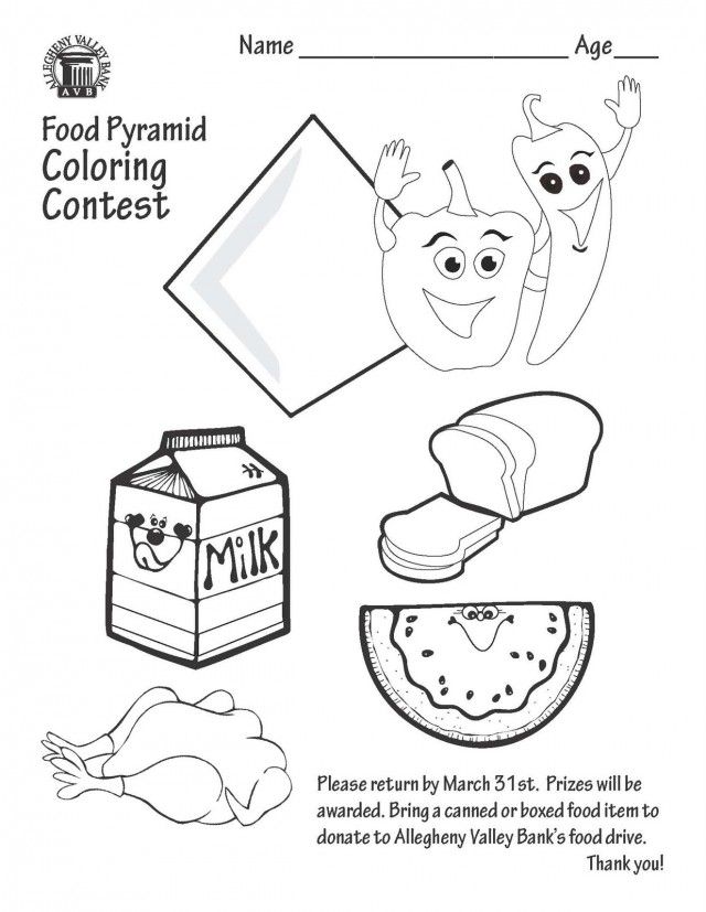 Fast Food 30 Cool Coloring Page