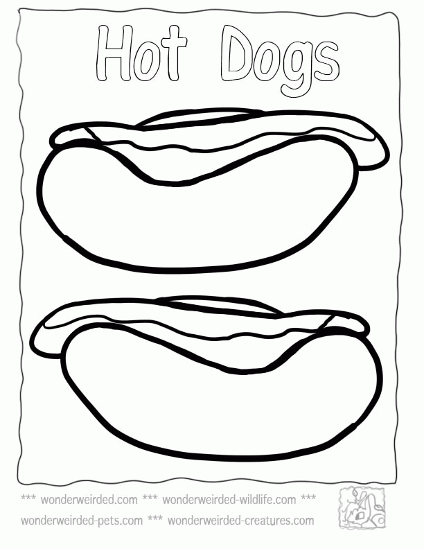 Fast Food 31 For Kids Coloring Page