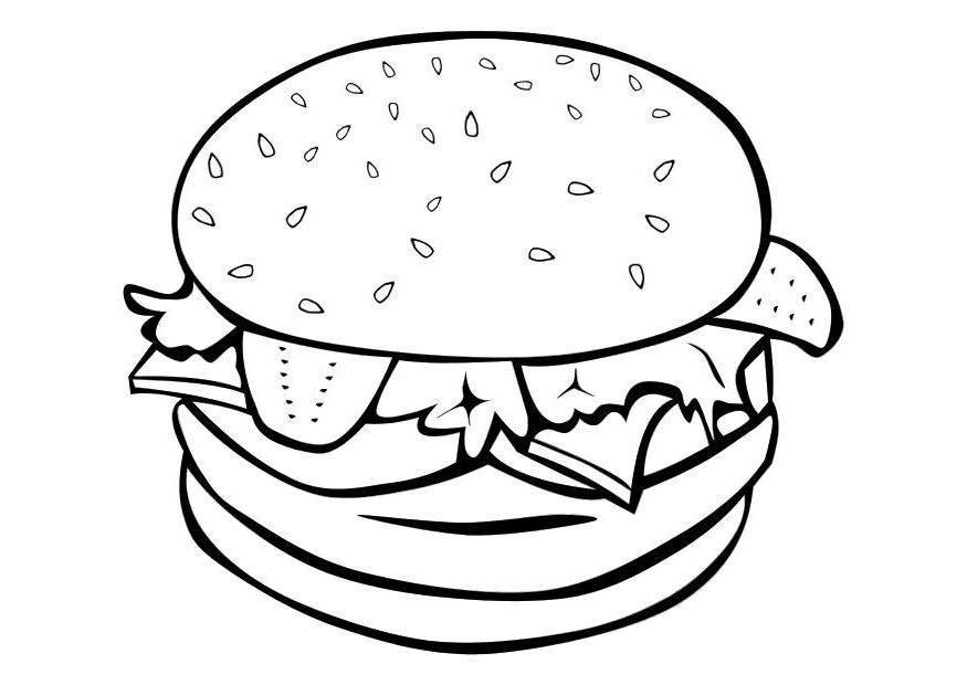 Fast Food 6 Cool Coloring Page