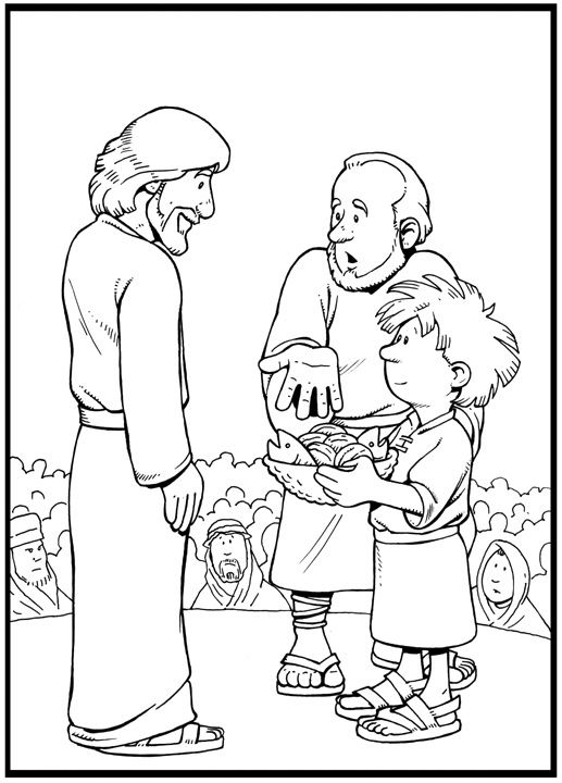 Feeding 5000 12 Cool Coloring Page