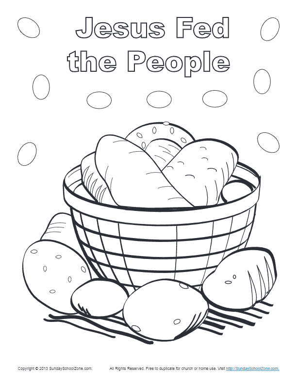 Feeding 5000 13 For Kids Coloring Page