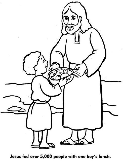 Feeding 5000 17 For Kids Coloring Page