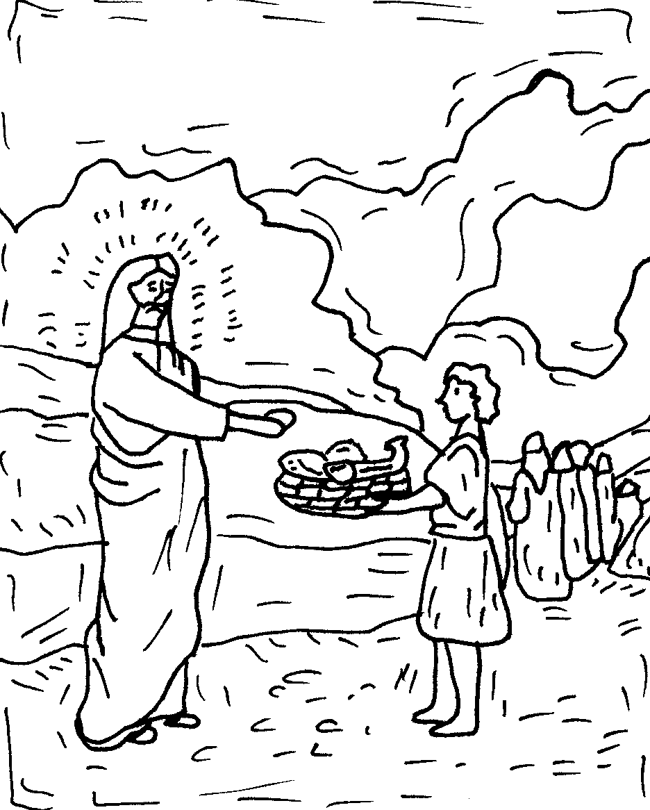 Feeding 5000 27 Cool Coloring Page