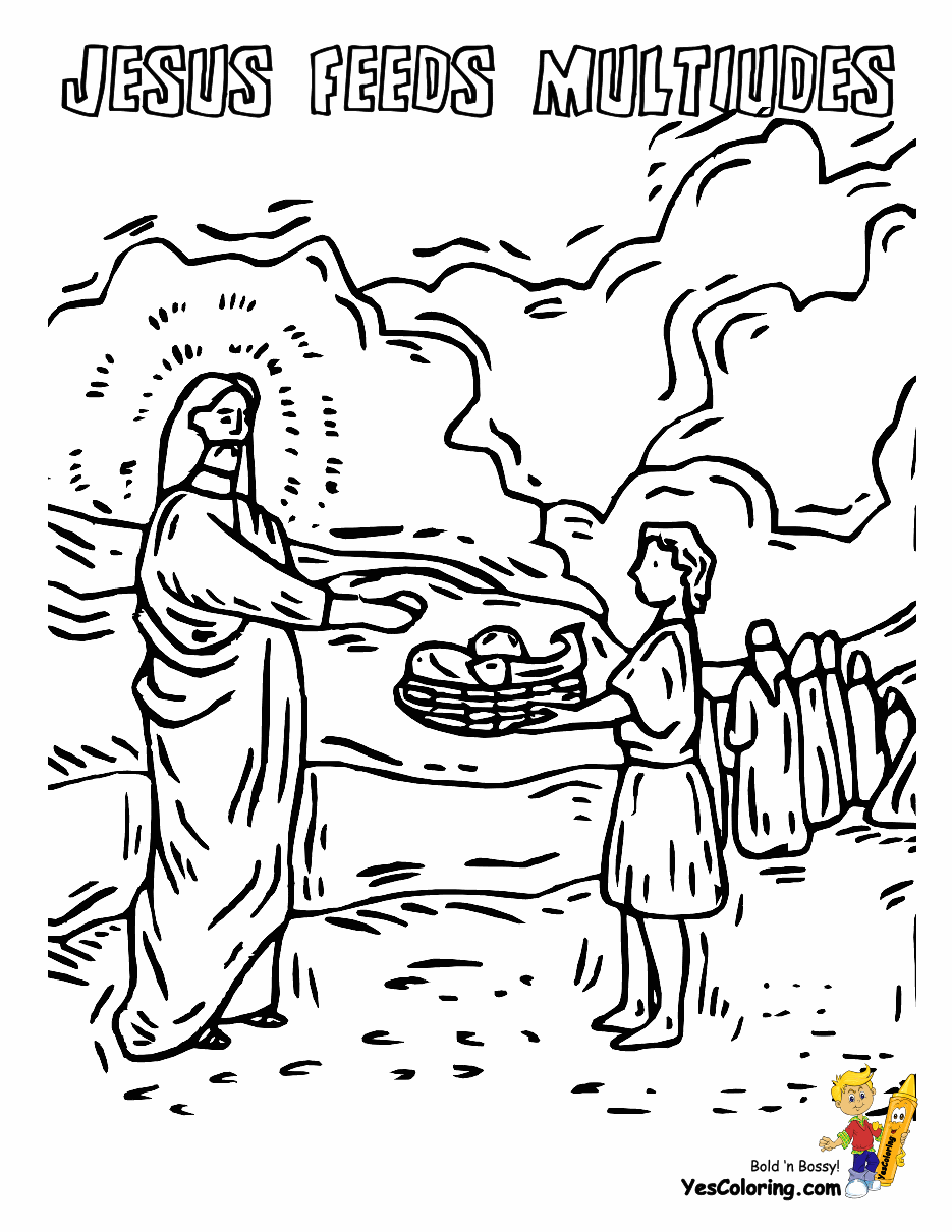 Feeding 5000 31 Cool Coloring Page