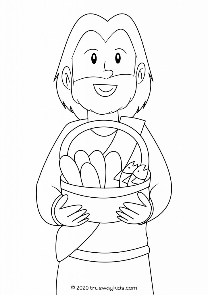 Feeding 5000 35 Cool Coloring Page