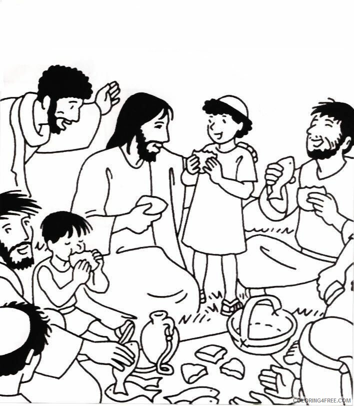 Feeding 5000 36 For Kids Coloring Page