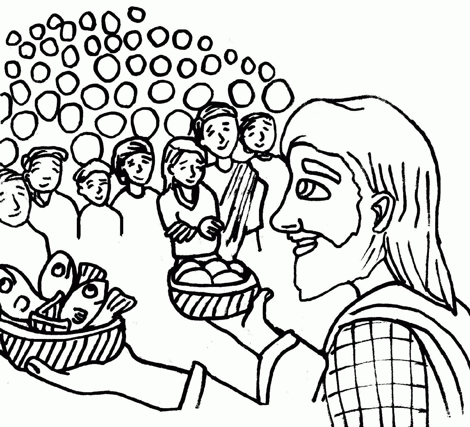 Feeding 5000 4 Cool Coloring Page