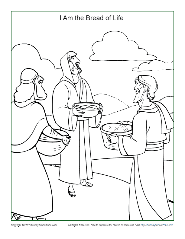 Feeding 5000 5 For Kids Coloring Page