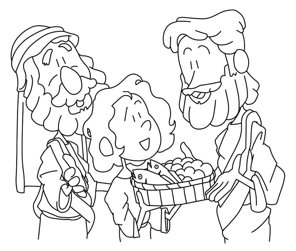 Feeding 5000 8 Cool Coloring Page