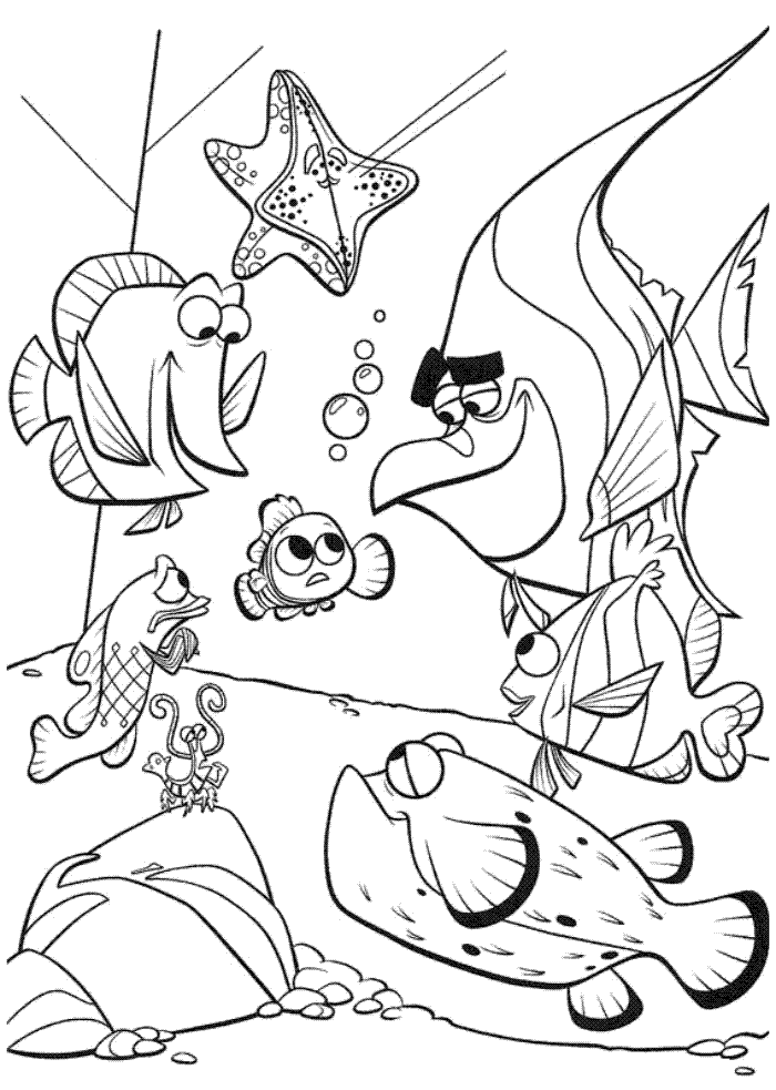 Finding Nemo 25 For Kids Coloring Page